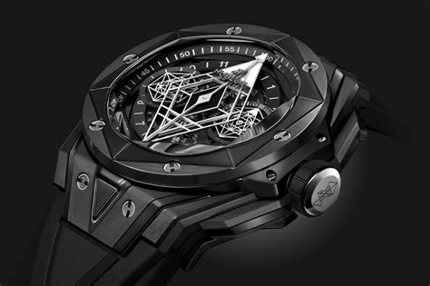 Hublot Big Bang Sang Bleu Steel Black Automatic 45 mm 